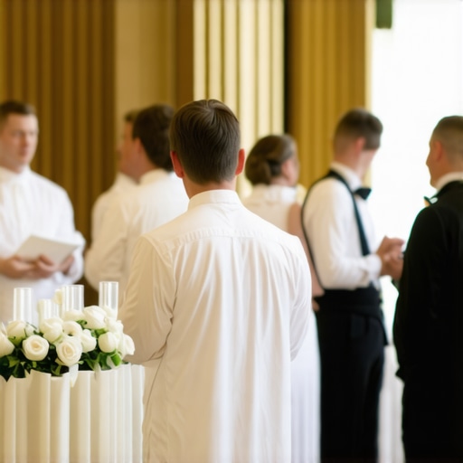 Optimized Wedding Service Layout Wedding reception with efficient server stations and guest movement