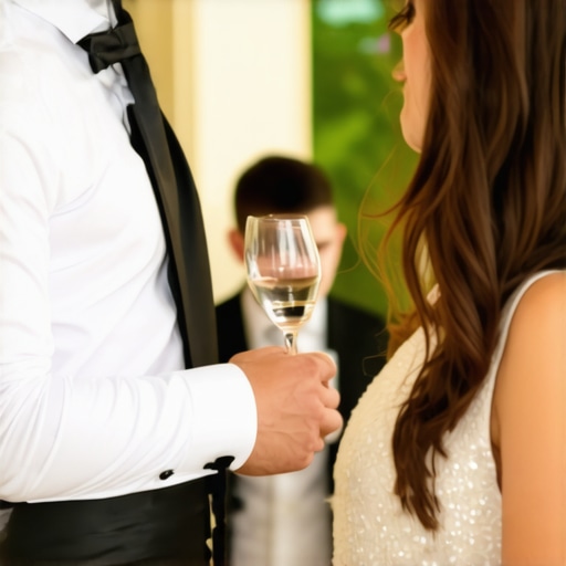 Wedding server creating a memorable guest experience through personalized interaction.