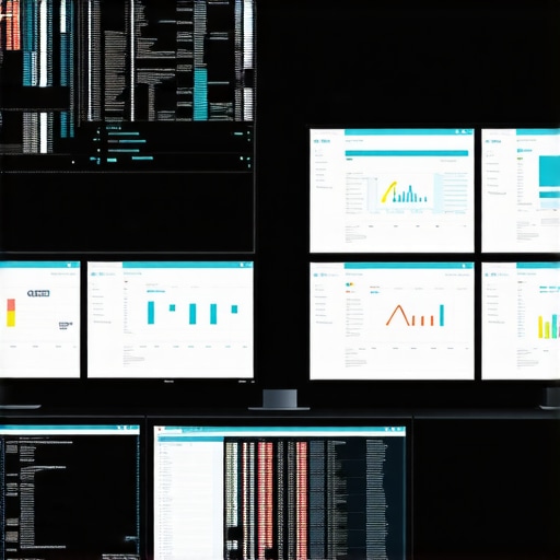 A modern control room monitoring live event delivery data and analytics for seamless coordination