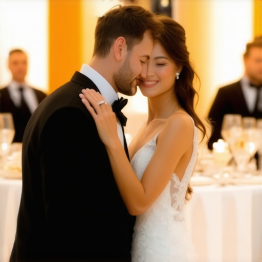 A sophisticated wedding scene showcasing seamless service and sensory cues