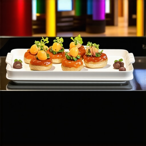 Gourmet dishes in IoT-enabled containers during high-end catering delivery