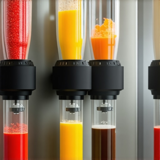 Kitchen with connected IoT smart dispensers controlling olive oil usage.