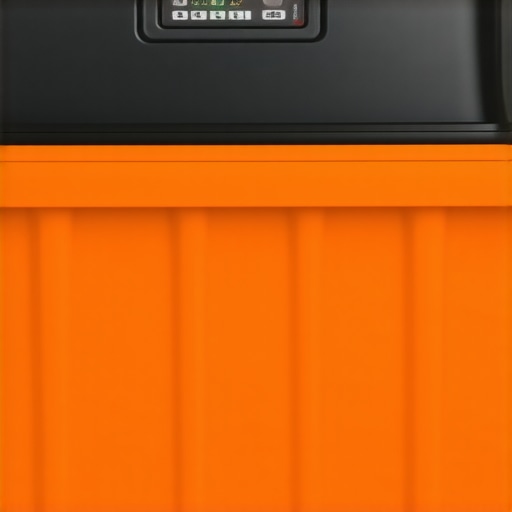 A modern taco delivery box equipped with integrated IoT sensors monitoring internal temperature