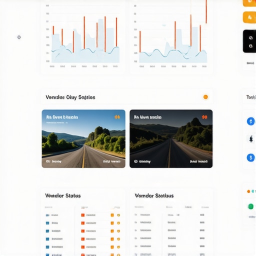 Digital interface with real-time data for event logistics