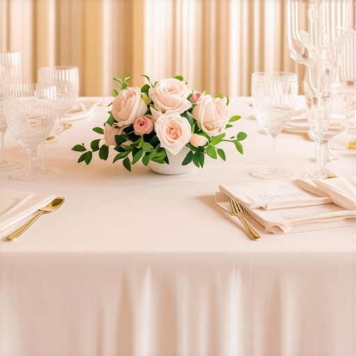 A beautifully arranged wedding banquet table showcasing artistic dishes and personalized decor