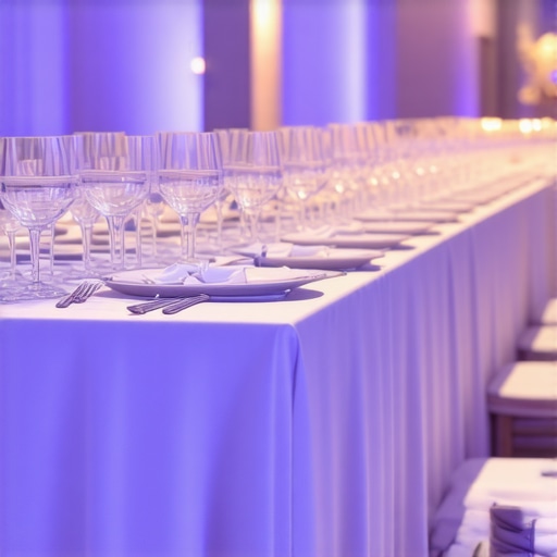 Sophisticated Wedding Service Atmosphere Wedding servers presenting dishes at an elegant reception with refined decor