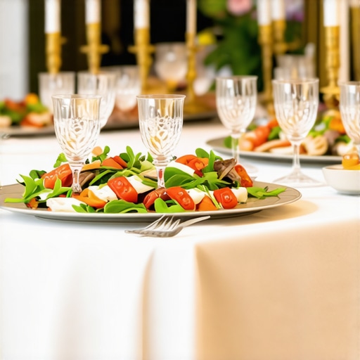 Wedding reception with timely food service and entertainment