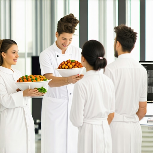 Catering team coordinating smoothly during a wedding event