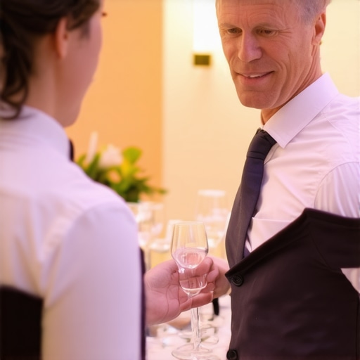 Wedding servers and staff working together smoothly during a reception.