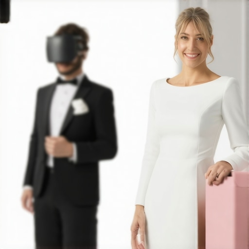 Advanced Wedding Catering Technology Components illustration of a modern wedding catering setup featuring tracking devices and augmented reality servers