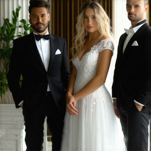 Advanced Wedding Service Interaction Elegant wedding servers using technology to deliver personalized guest experiences