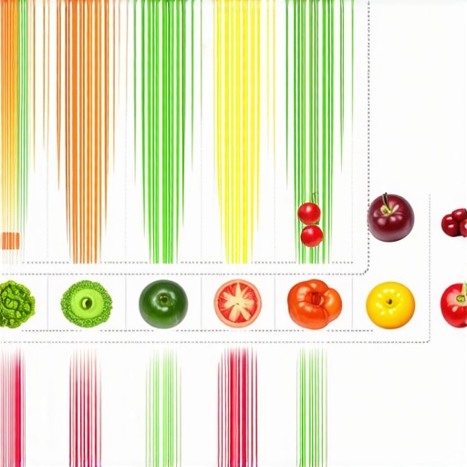 Blockchain-Tracked Seasonal Produce Pathway Graphic illustrating blockchain technology in sourcing seasonal ingredients from farm to wedding venue.