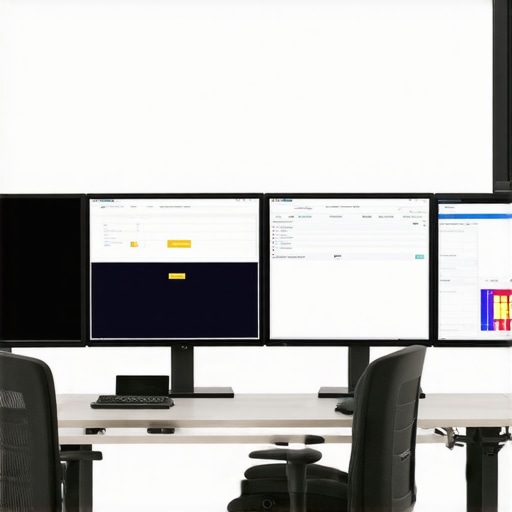 Event management team monitoring wedding logistics through synchronized digital screens.