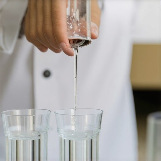 Server carefully refilling guest's water glass during a formal wedding