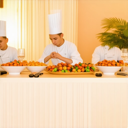 Elegant wedding reception with private chef and server team in a luxurious venue.