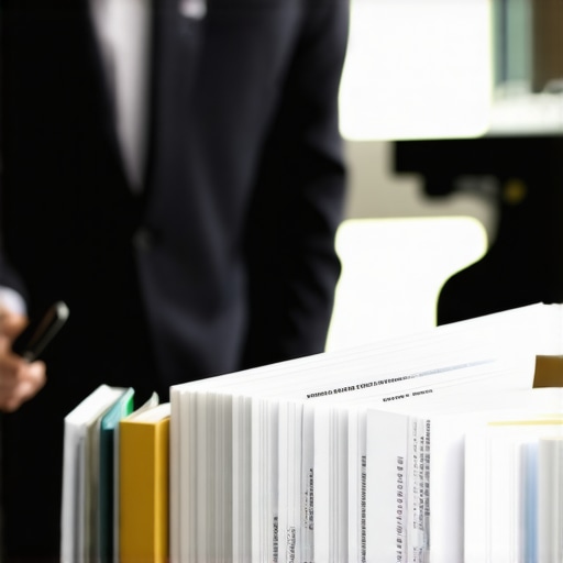 Financial advisor and clients discussing investment strategies in a sleek office setting