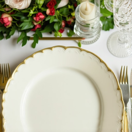 Exquisite Wedding Dining Experience Elegant wedding table with artisanal dishes and floral decor