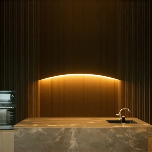 Futuristic Wedding Kitchen Technology Modern luxury wedding kitchen featuring smart appliances and sleek design
