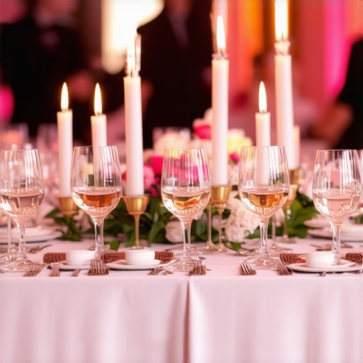 High-End Wedding Service with Tech Integration and Cultural Nuance Servers in wedding attire using digital devices at a luxurious reception table