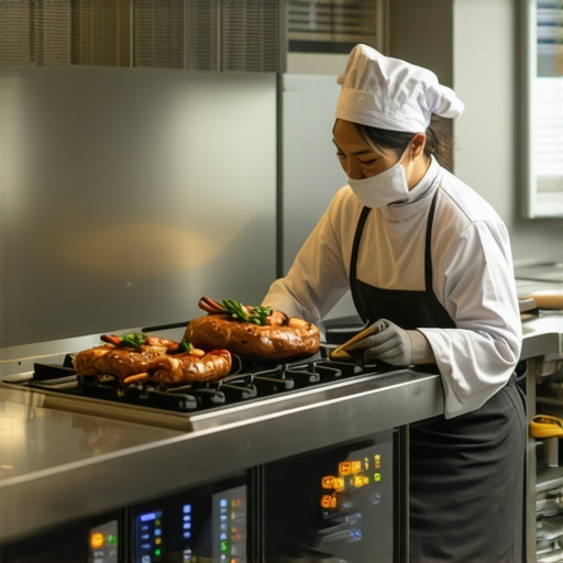 State-of-the-art culinary equipment with digital monitoring displays