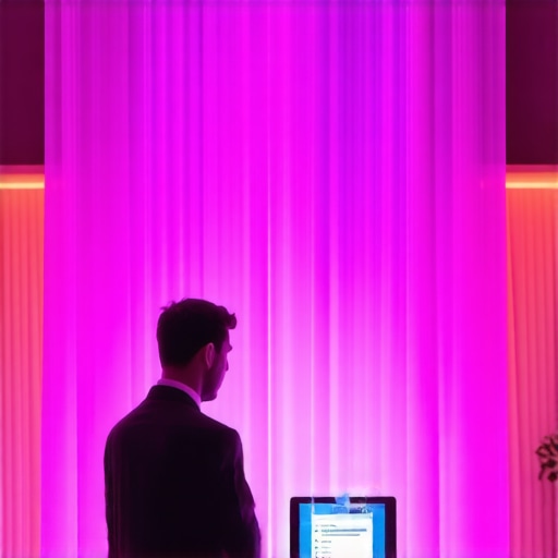 High-Tech Wedding Venue Operations Venue staff utilizing biometric access and real-time data analytics for wedding management