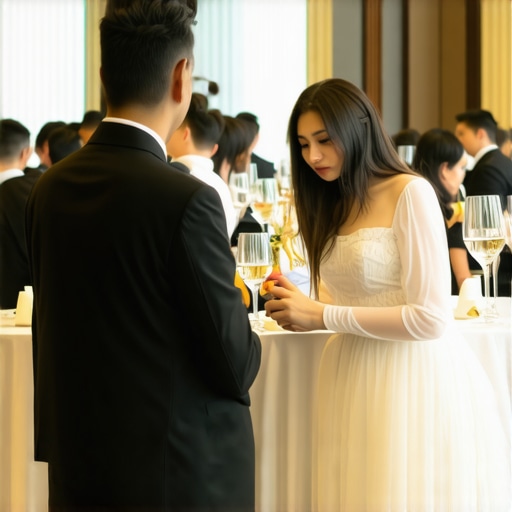 High-tech Wedding Service Elegance Wedding staff utilizing digital tools to enhance guest experience
