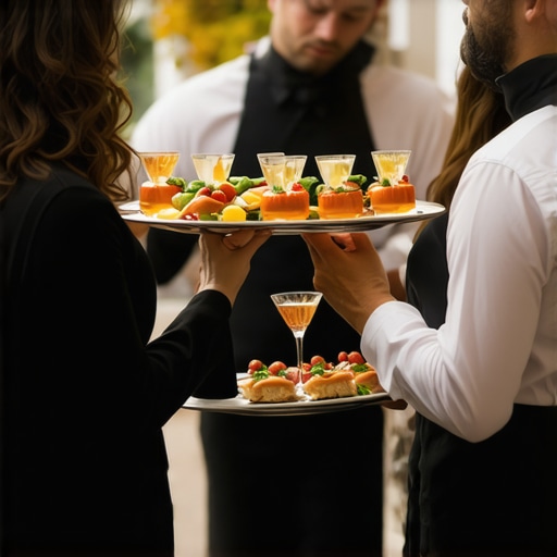 How to coordinate wedding servers during a complex cocktail hour