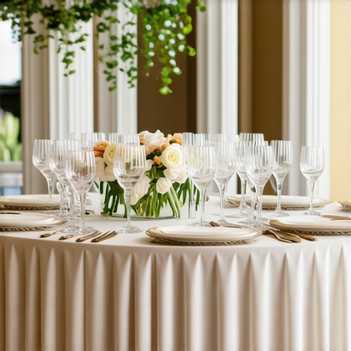 Private servers providing personalized wedding catering in a luxurious venue
