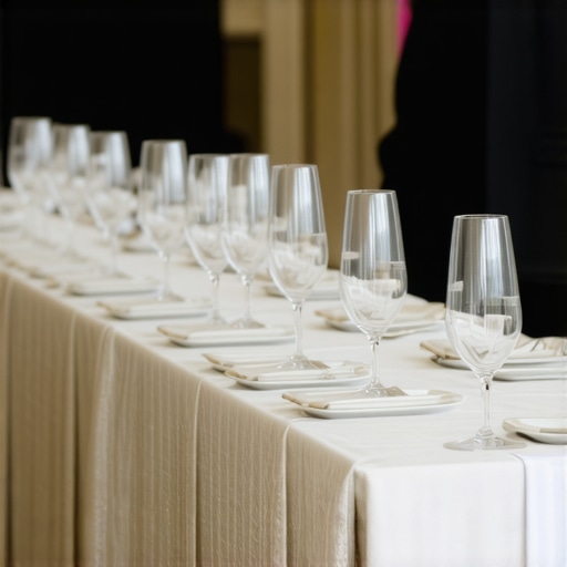 Luxury wedding service scene Servers providing impeccable service at an upscale wedding reception