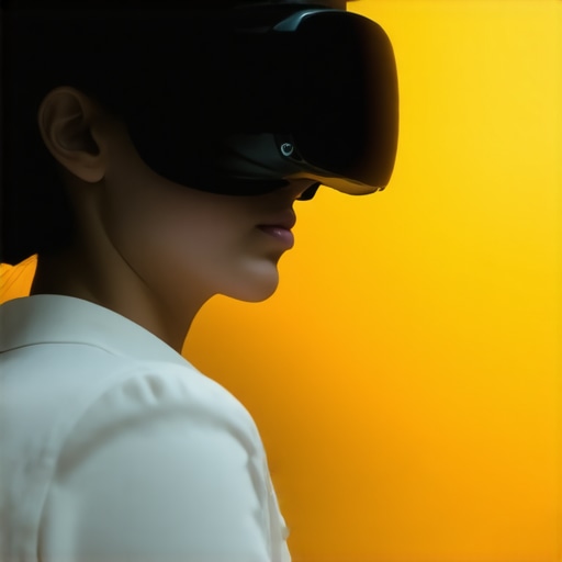 Luxury wedding staff multi-sensory training session Team of wedding service professionals participating in immersive multi-sensory training with VR headsets and aroma diffusers.
