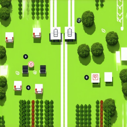 Optimized Server Deployment in Large Outdoor Weddings Diagram illustrating strategic server placement and communication in an outdoor wedding setting
