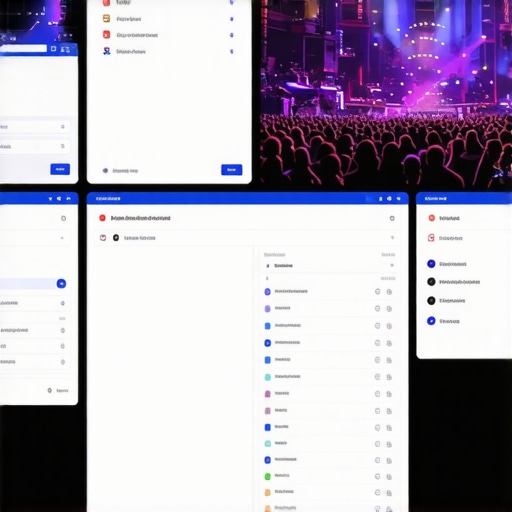 A digital interface displaying live tracking, staff assignments, and delivery progress during a large-scale event.