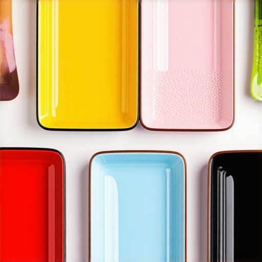 Color-coded textured serving trays and aromatic elements designed to guide allergy-safe dining
