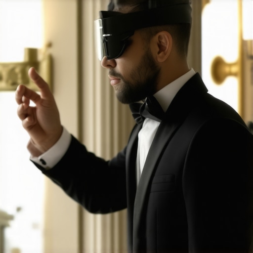 Wedding server with AR glasses orchestrating seamless service