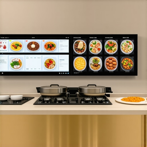 Control room with digital screens showing food temperature data and logistics analytics.