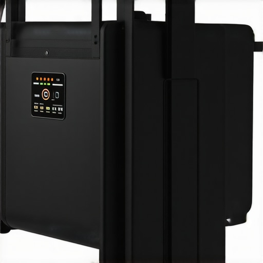 Smart Delivery System in Action Modern catering delivery bag equipped with IoT technology for temperature and condition tracking.