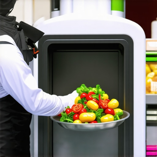 Smart catering delivery system with IoT sensors and adaptive packaging Infographic showing a smart catering delivery system with real-time tracking and temperature control