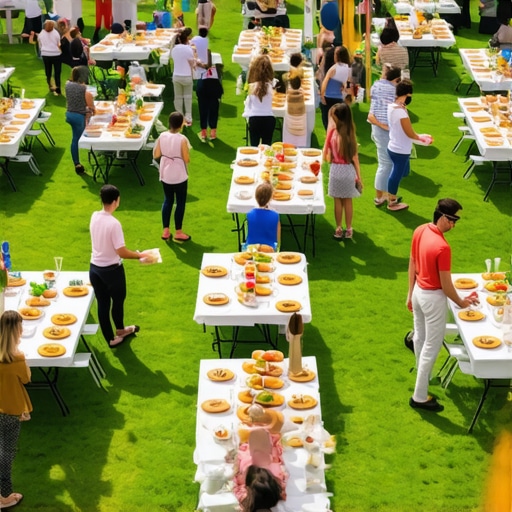 The best way to organize a delivery for a 50-person park party