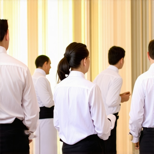 Servers efficiently managing multiple roles at a wedding reception