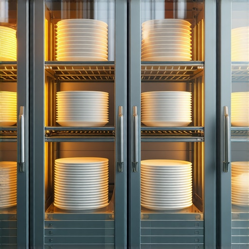 Professional plate warming cabinet for high-end catering logistics