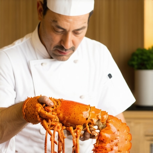 Private chef plating a gourmet meal in a luxury kitchen