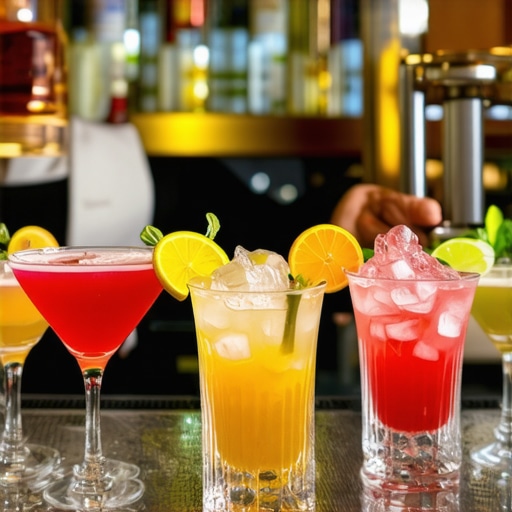 High-Velocity Wedding Bar Service Professional wedding bartenders managing a high-volume drink service with speed and elegance.