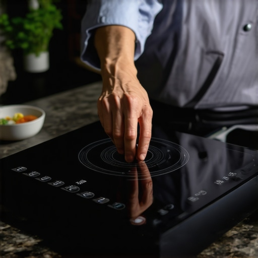 Managing Electrical Loads in Private Catering Professional chef using portable induction cooktop in a home kitchen