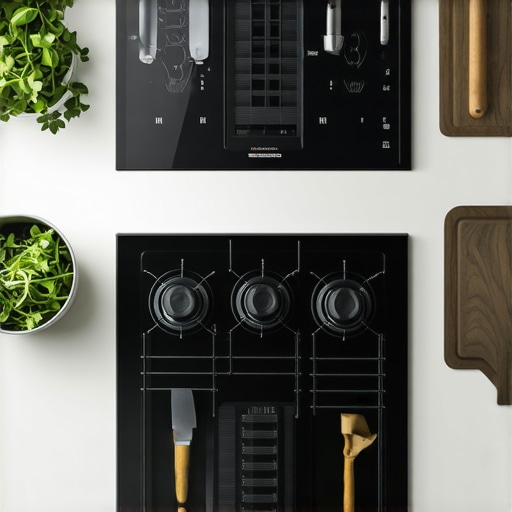 Professional chef tools on a luxury kitchen counter