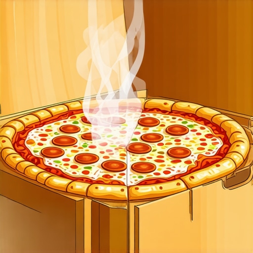 A diagram illustrating convective steam currents escaping through strategic micro-perforations in a corrugated pizza box.