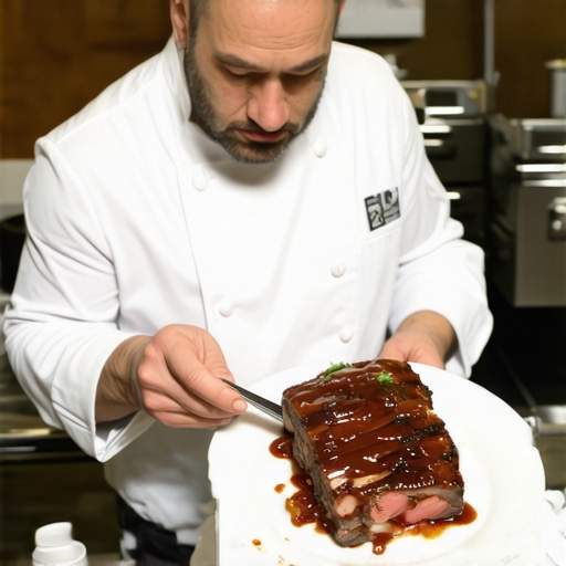 A private chef meticulously plating bulk delivery food for a luxury wedding reception.