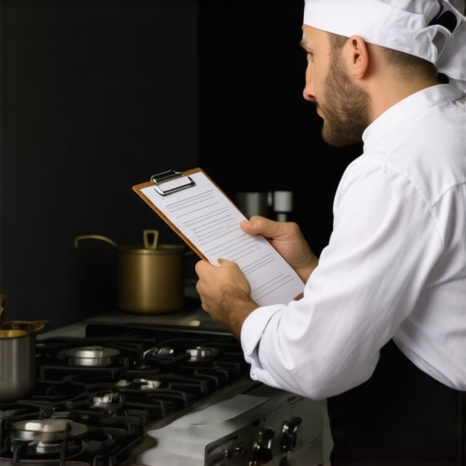 A private chef performing a pre-event kitchen equipment check to ensure logistical success.