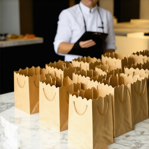 Professional Corporate Catering Staging Area High-end corporate catering delivery organized in an office setting with thermal protection.