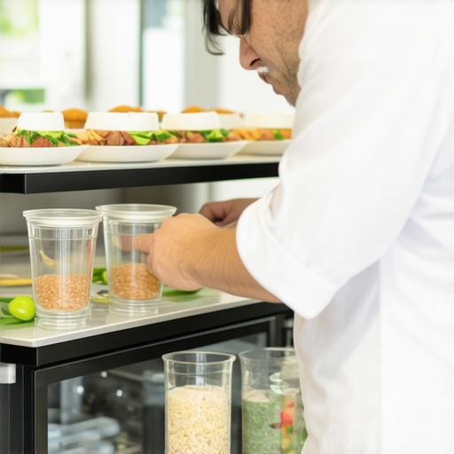 Private chef organizing a home kitchen for high-end wedding catering