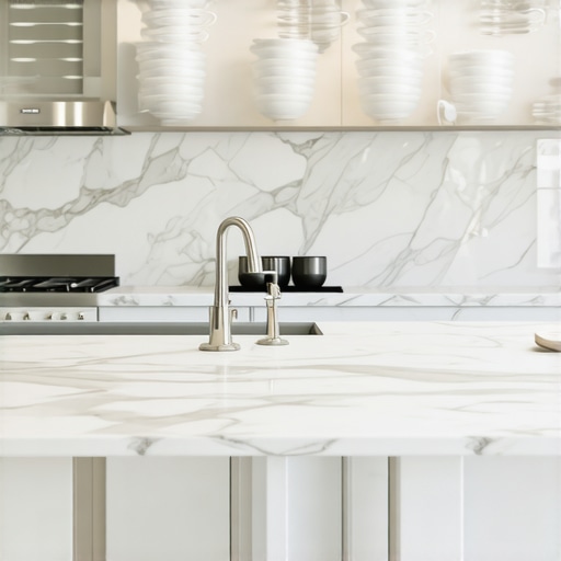 A perfectly cleaned luxury home kitchen after a catered event.